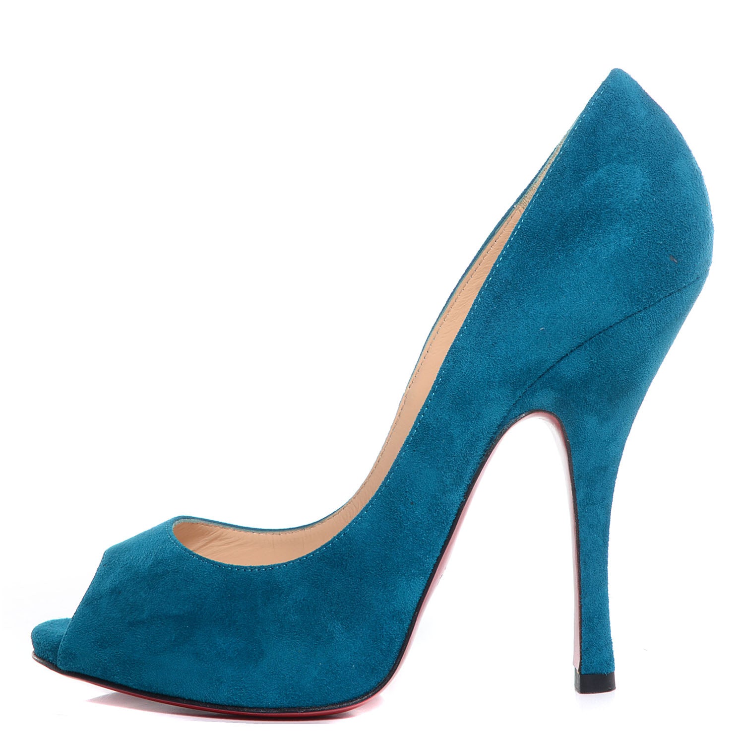 Christian Louboutin Suede Maryl 120 Pumps 37 Peacock 1 of 7