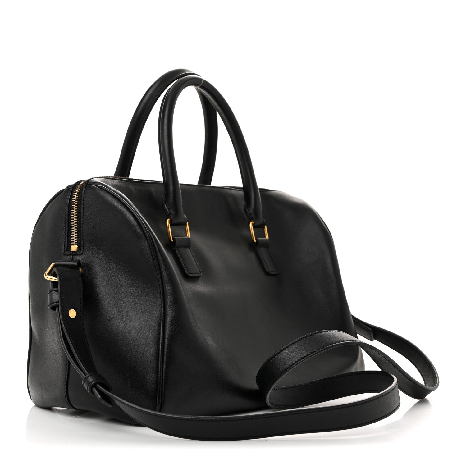 Saint Laurent Calfskin Classic Duffle 6 Black 3 of 13