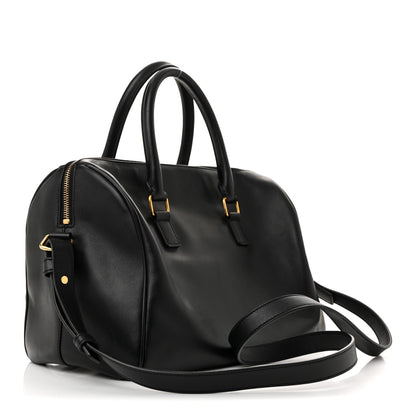 Saint Laurent Calfskin Classic Duffle 6 Black 3 of 13