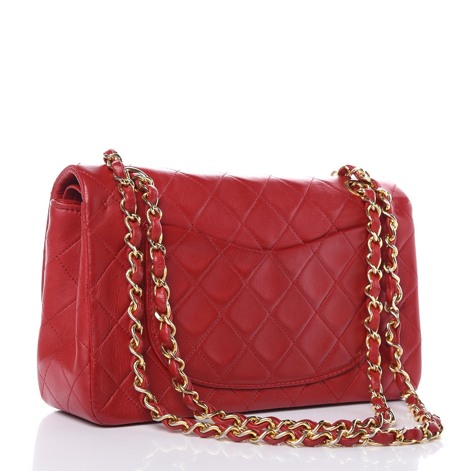 Chanel Lambskin Quilted Small Double Flap Red 3 of 16