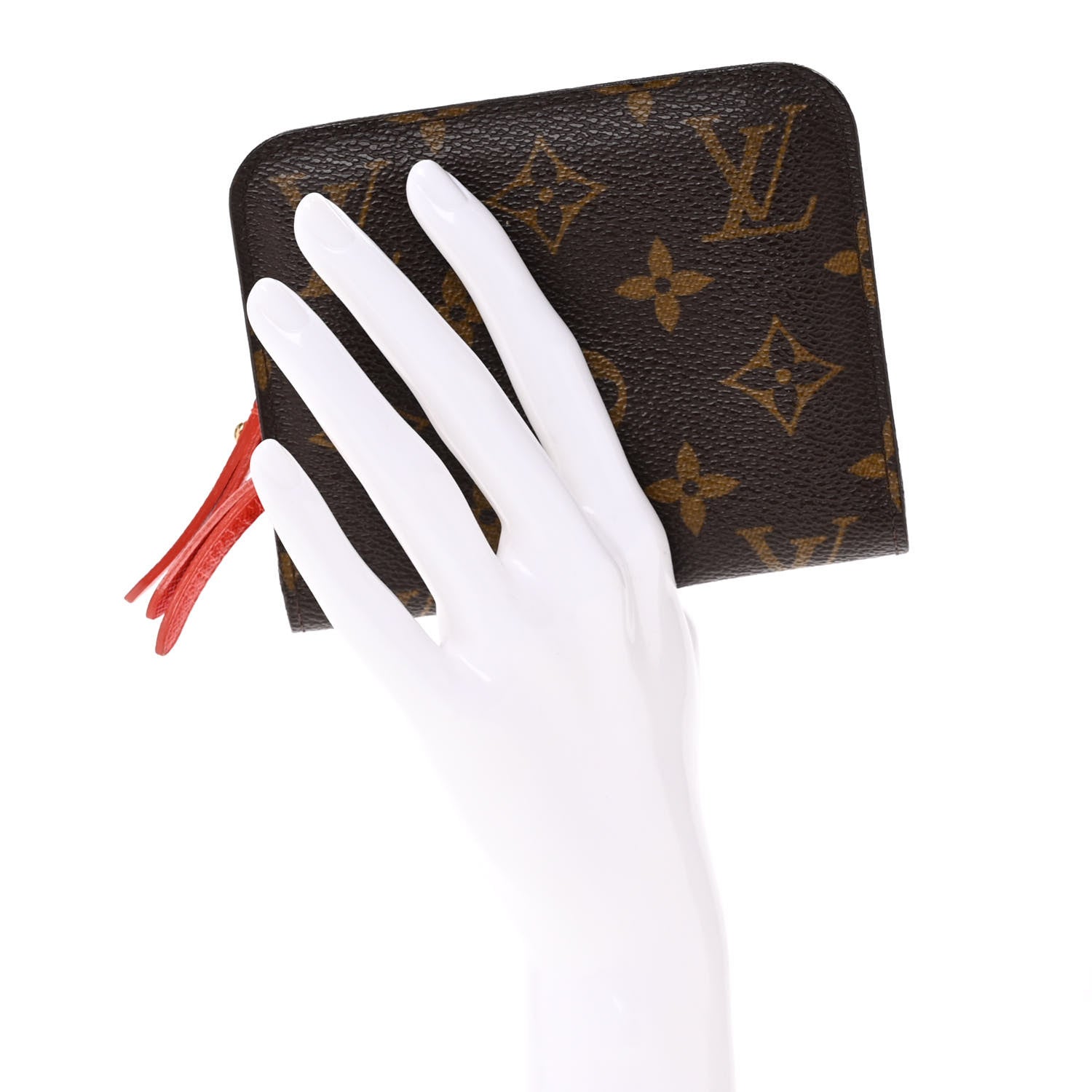 Louis Vuitton Monogram Insolite Coin Purse Wallet Red 2 of 11