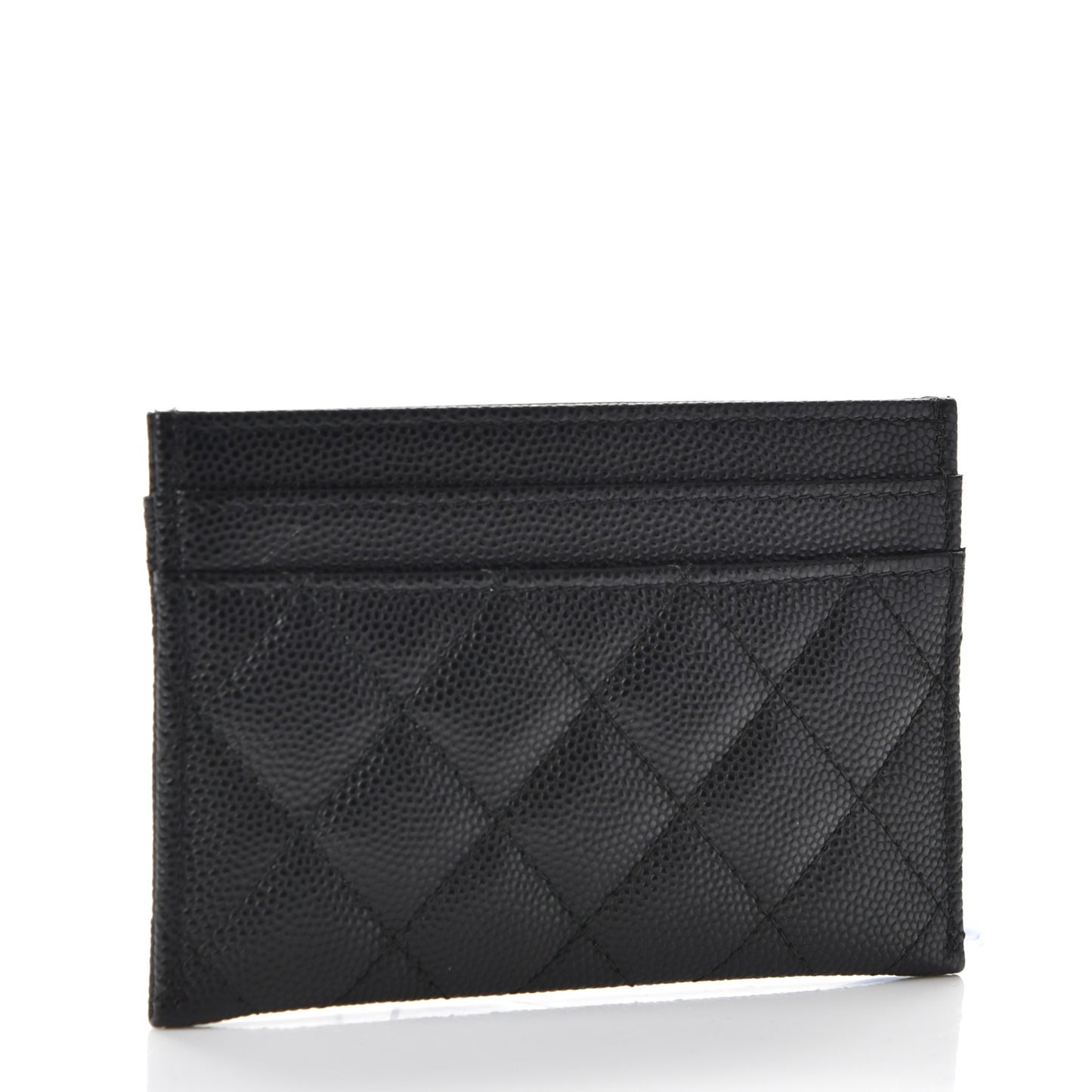 Caviar Quilted Boy Card Holder Black