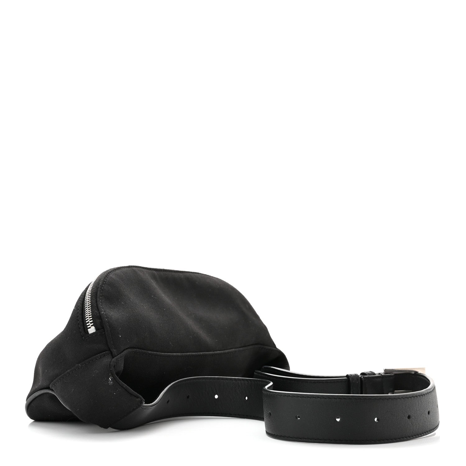 Saint Laurent Canvas Monogram Belt Bag Black 2 of 10
