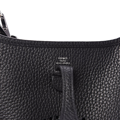 Hermes Taurillon Clemence Evelyne TPM Black 5 of 9