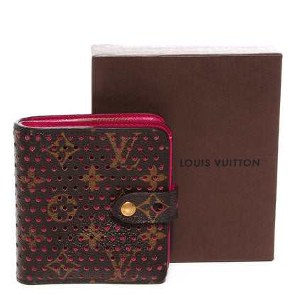 Louis Vuitton Monogram Perforated Compact Zipped Wallet Fuchsia 5 of 8