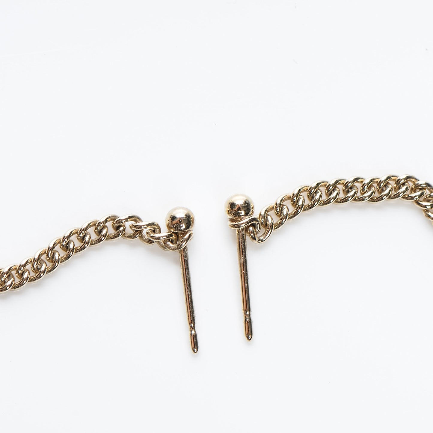 CC Long Drop Earrings Gold
