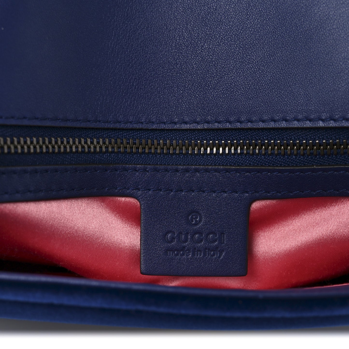 Velvet Matelasse Medium GG Marmont Shoulder Bag Cobalt Blue
