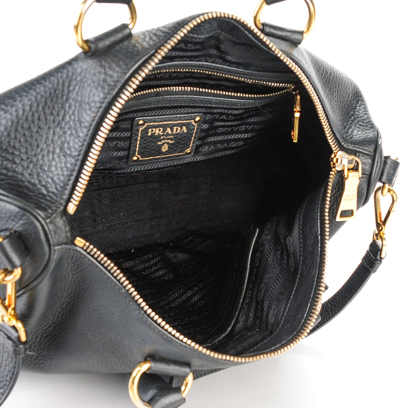 Vitello Daino Tote Nero Black