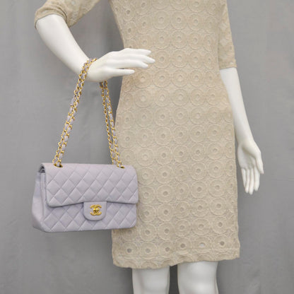 Chanel Lambskin Quilted Small Double Flap Lilac 2 of 11