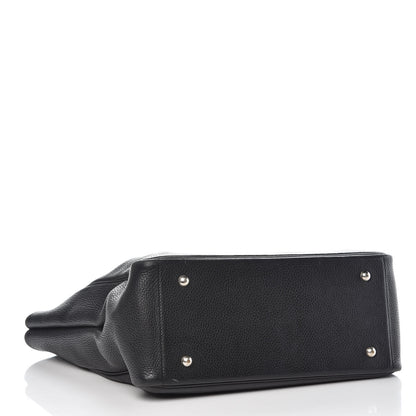 Hermes Taurillon Clemence Victoria II Cabas 32 Black 4 of 12