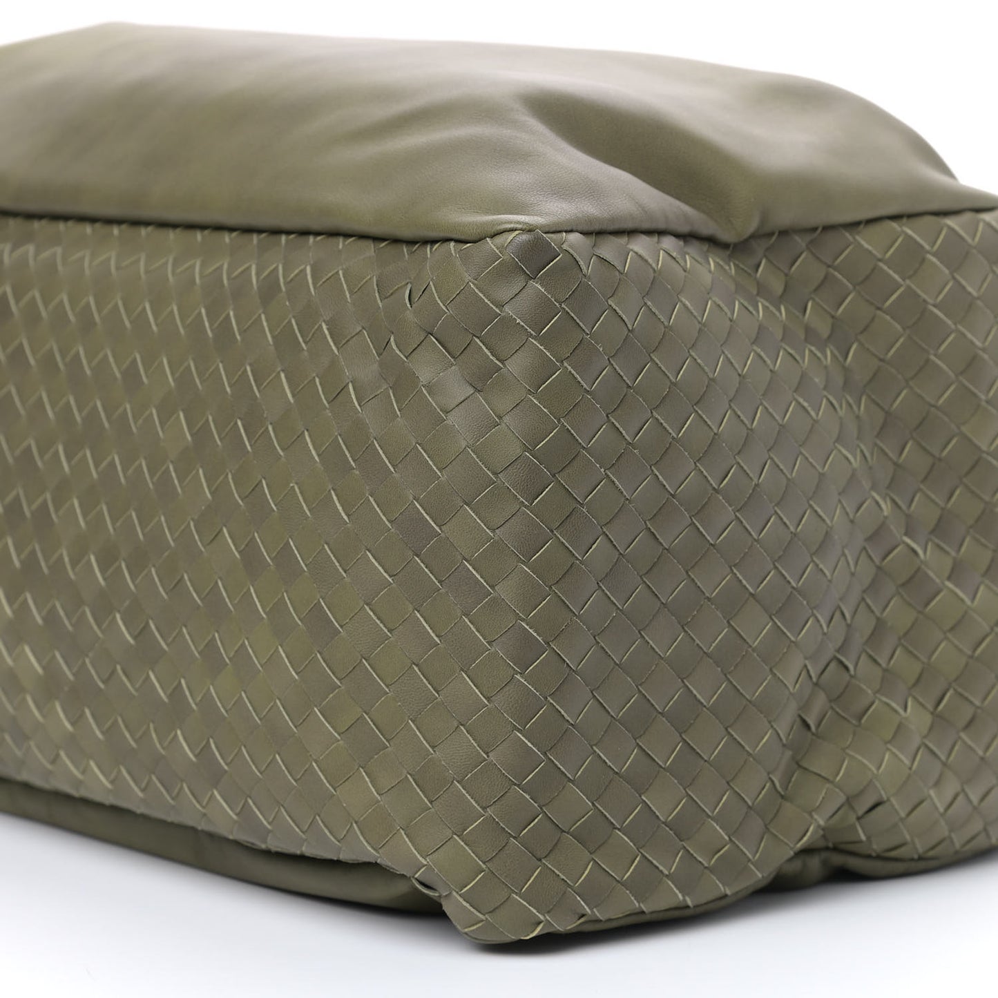 Nappa Intrecciato Large Knot Hobo Olive