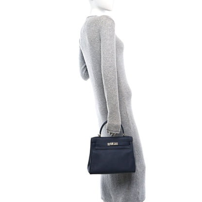 Hermes Togo Kelly Retourne 28 Bleu Nuit 3 of 10
