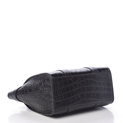Mulberry Crocodile Embossed Mini Zipped Bayswater Black 4 of 10