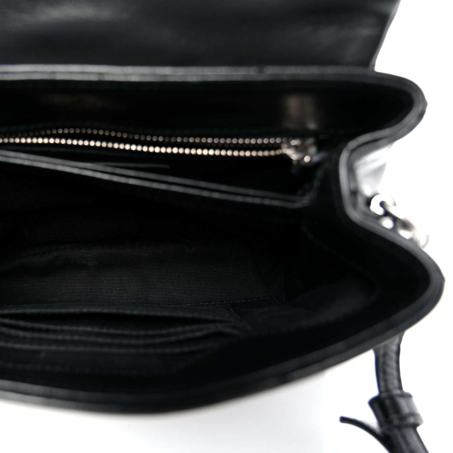 Saint Laurent Calfskin Y Quilted Monogram Toy Loulou Crossbody Bag Black 5 of 9