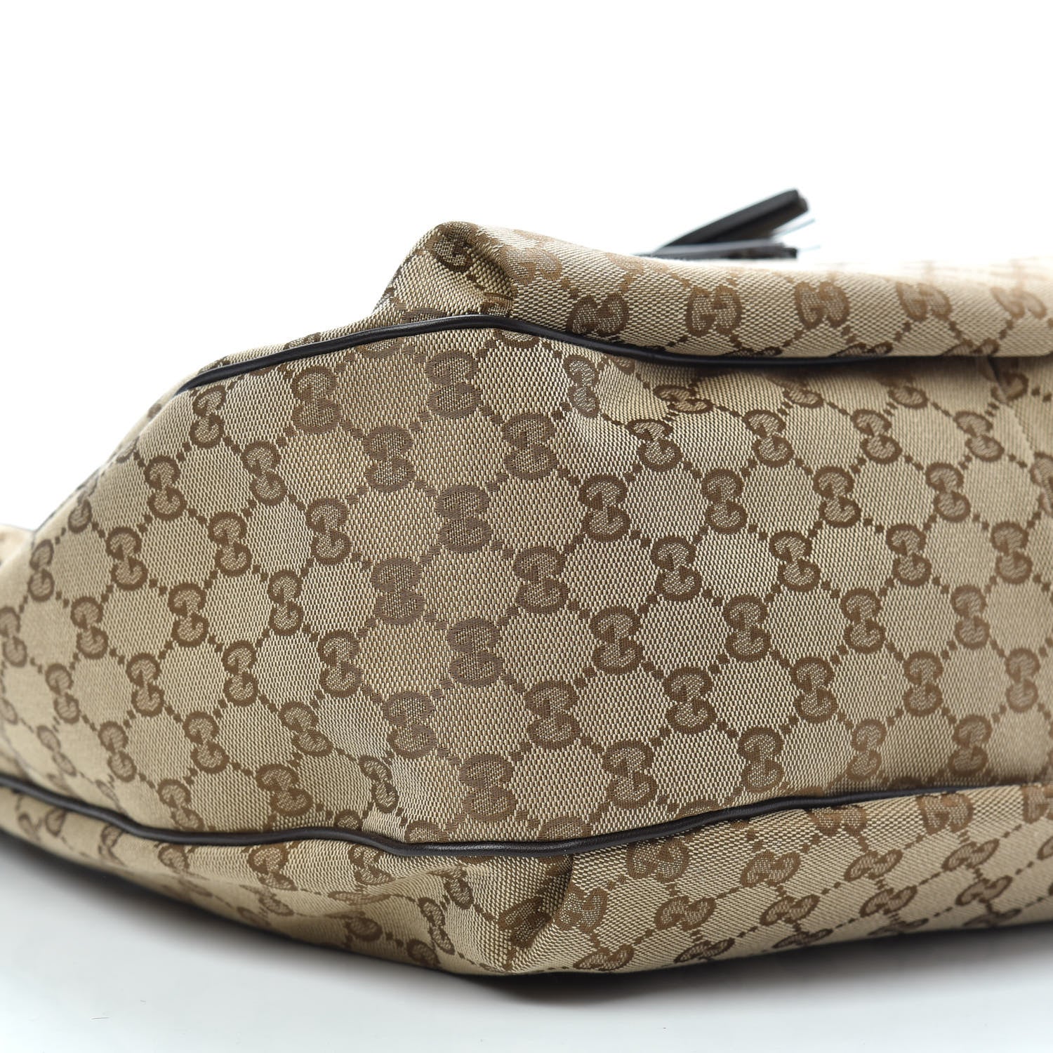 Gucci Monogram Margaux Calfskin Medium Emily Hobo Beige Ebony Cocoa 8 of 11