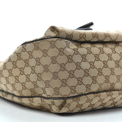 Gucci Monogram Margaux Calfskin Medium Emily Hobo Beige Ebony Cocoa 8 of 11