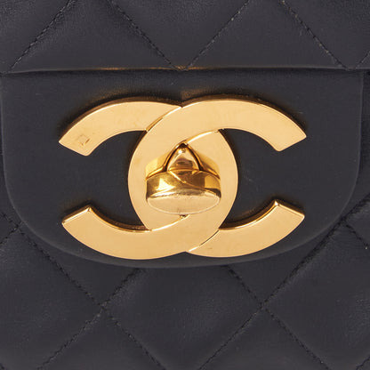 Chanel Lambskin Quilted XL Jumbo Single Flap Black 8 of 11