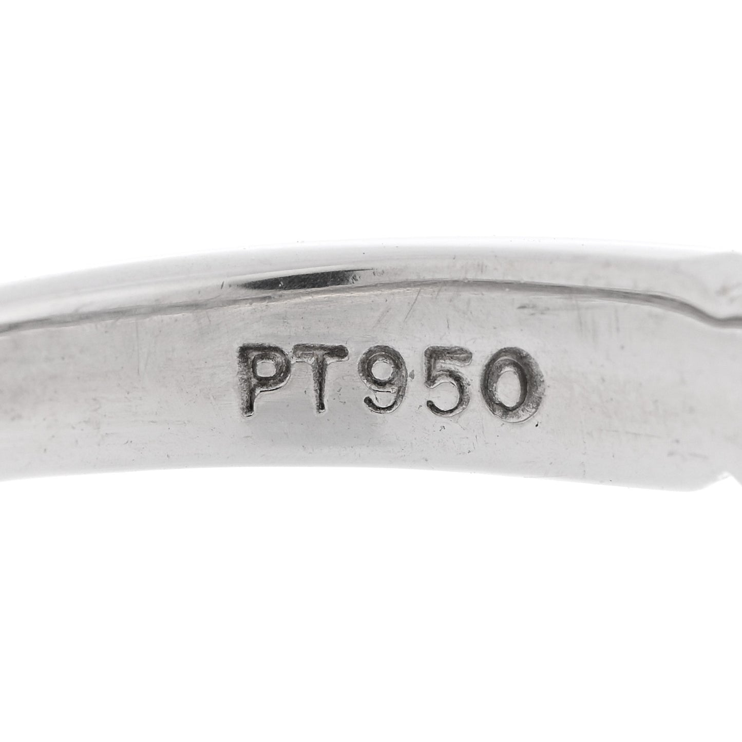 Platinum Diamond 3.5mm Forever Half Circle Band Ring 51 5.75