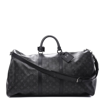 Louis Vuitton Monogram Eclipse Keepall Bandouliere 55 1 of 13