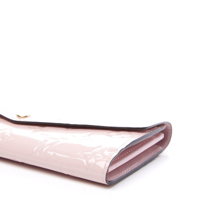 Louis Vuitton Vernis Sarah Wallet NM Rose Ballerine 6 of 8