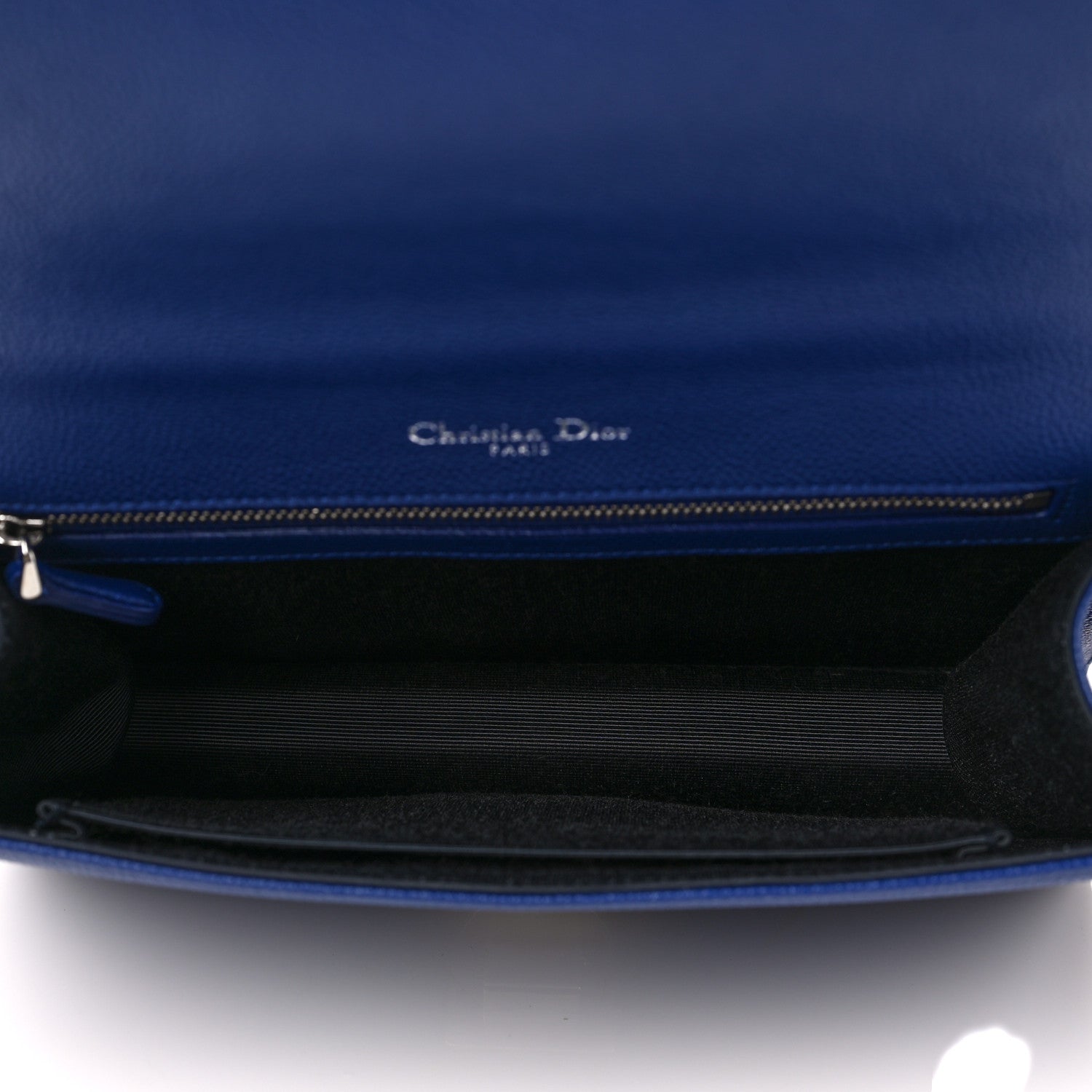 Christian Dior Grained Calfskin Small Diorama Flap Bag Bleu De Minuit 5 of 9