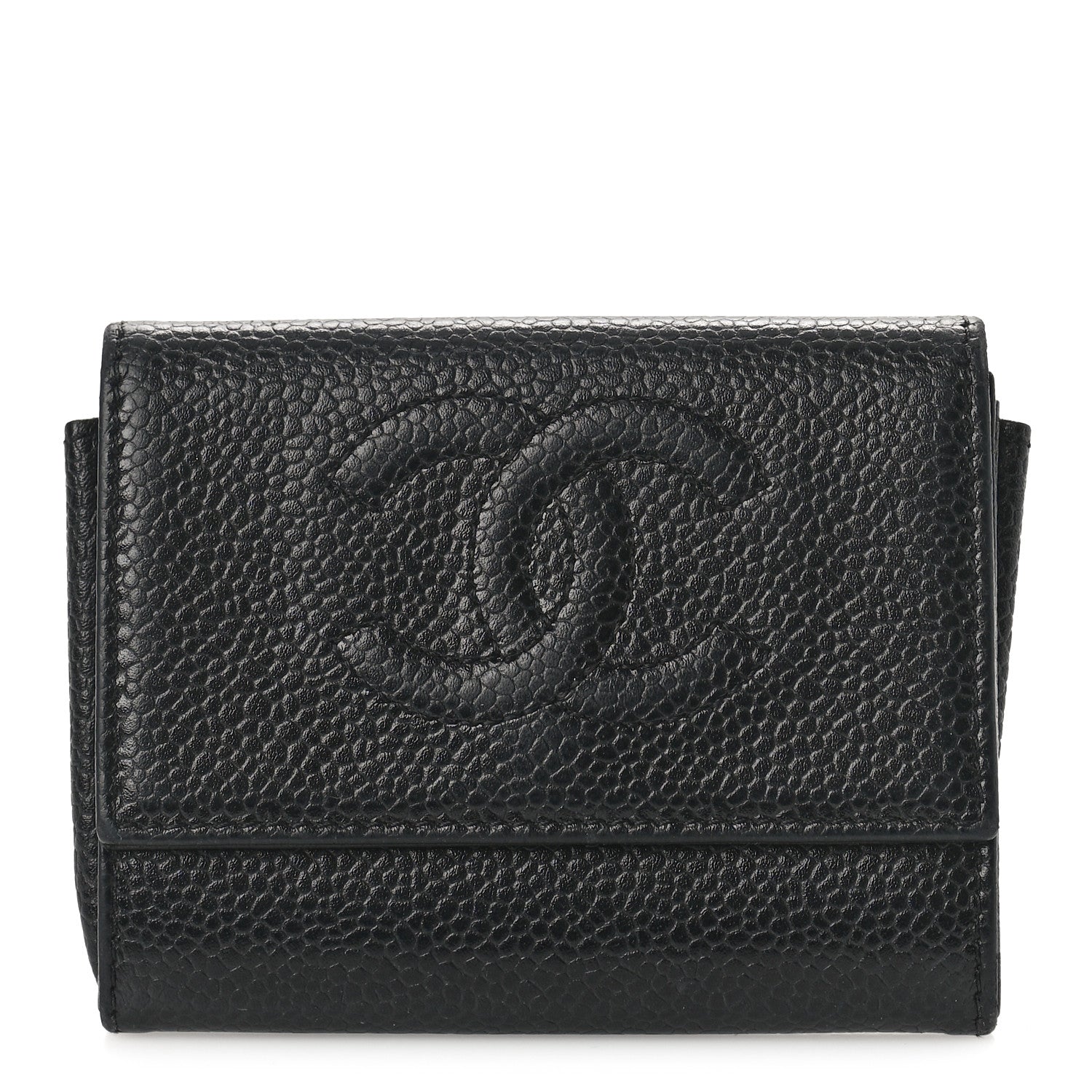 Chanel Caviar Timeless CC Flap Wallet Black 1 of 9