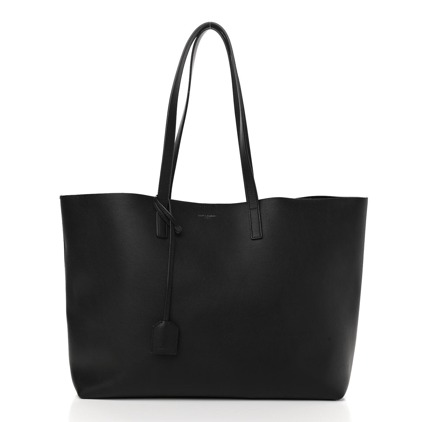 Calfskin Large Shopping Tote Black