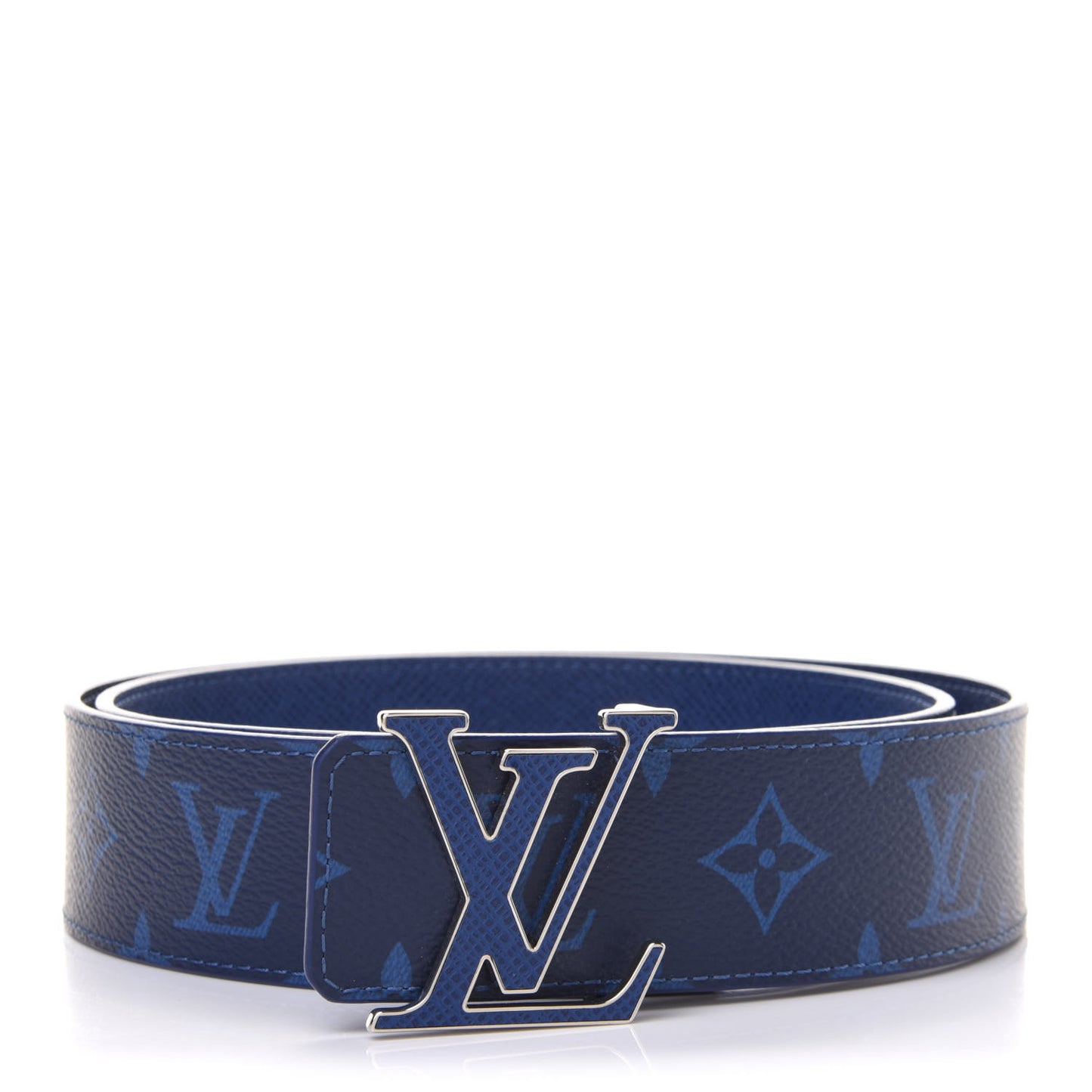 Monogram 40mm Reversible LV Initiales Belt 90 36 Cobalt Blue