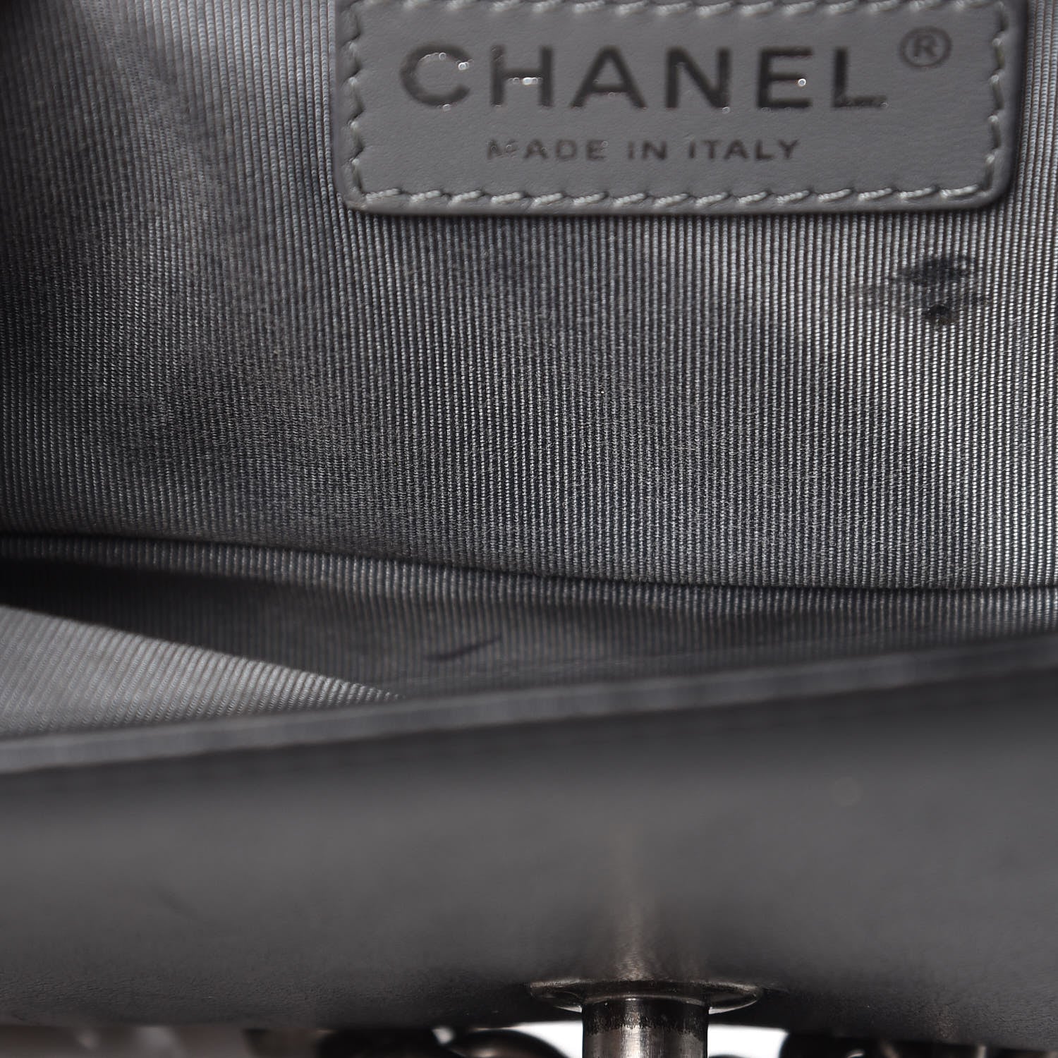 Chanel Calfskin Chevron Quilted Small Boy Flap Black 11 of 17