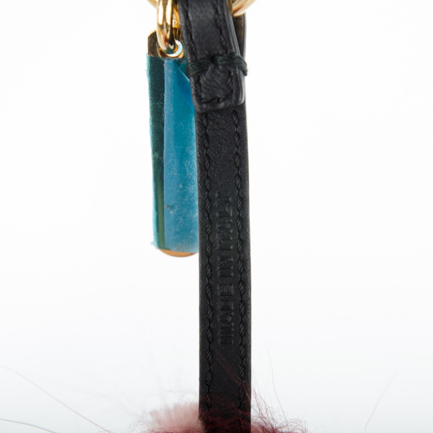 Rabbit Mink Fox Fur Hearty Monster Bag Bug Charm Red Pink