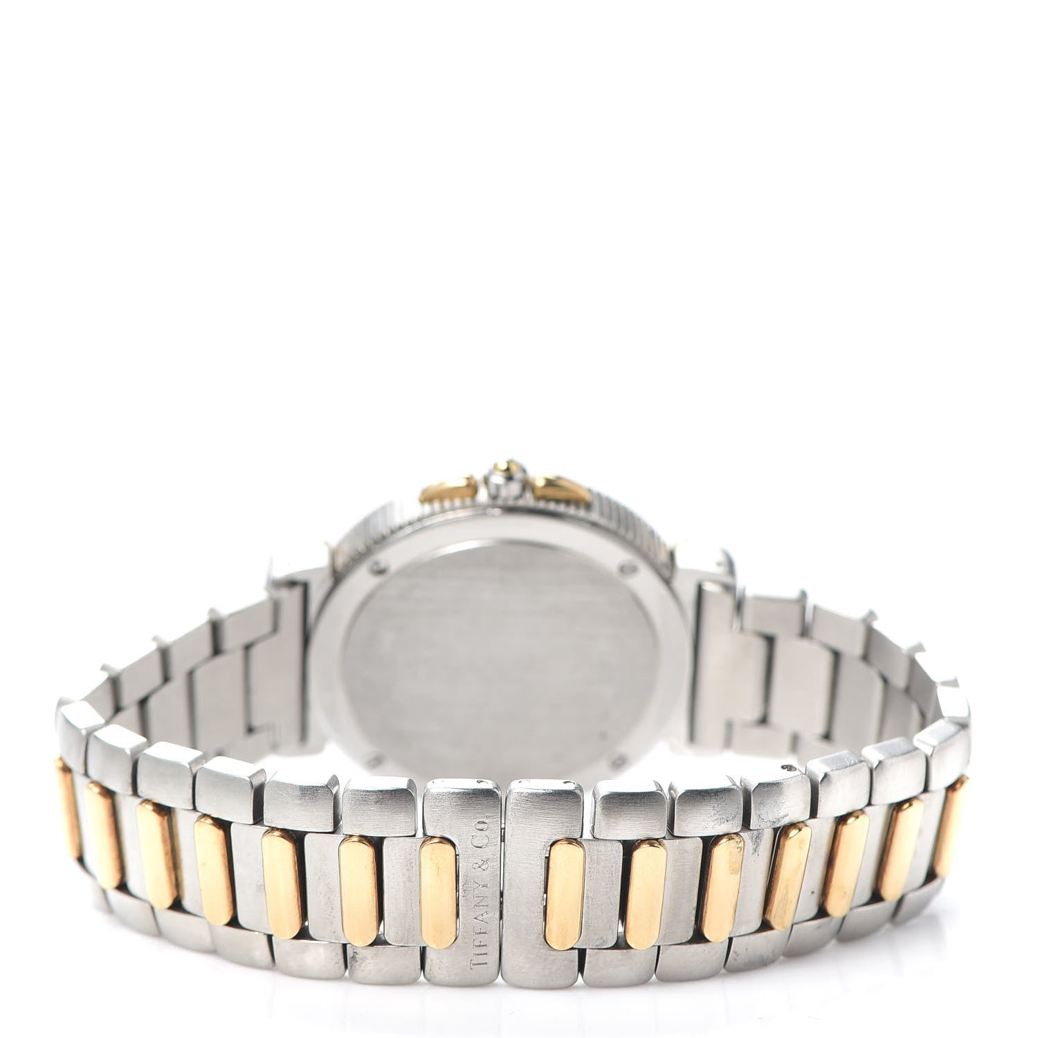 Tiffany Stainless Steel 18K Yellow Gold 34mm Intaglio Quartz Watch 3 of 4