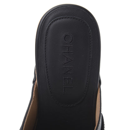 Chanel Calfskin CC Turn Lock Clogs 40 Black 6 of 7