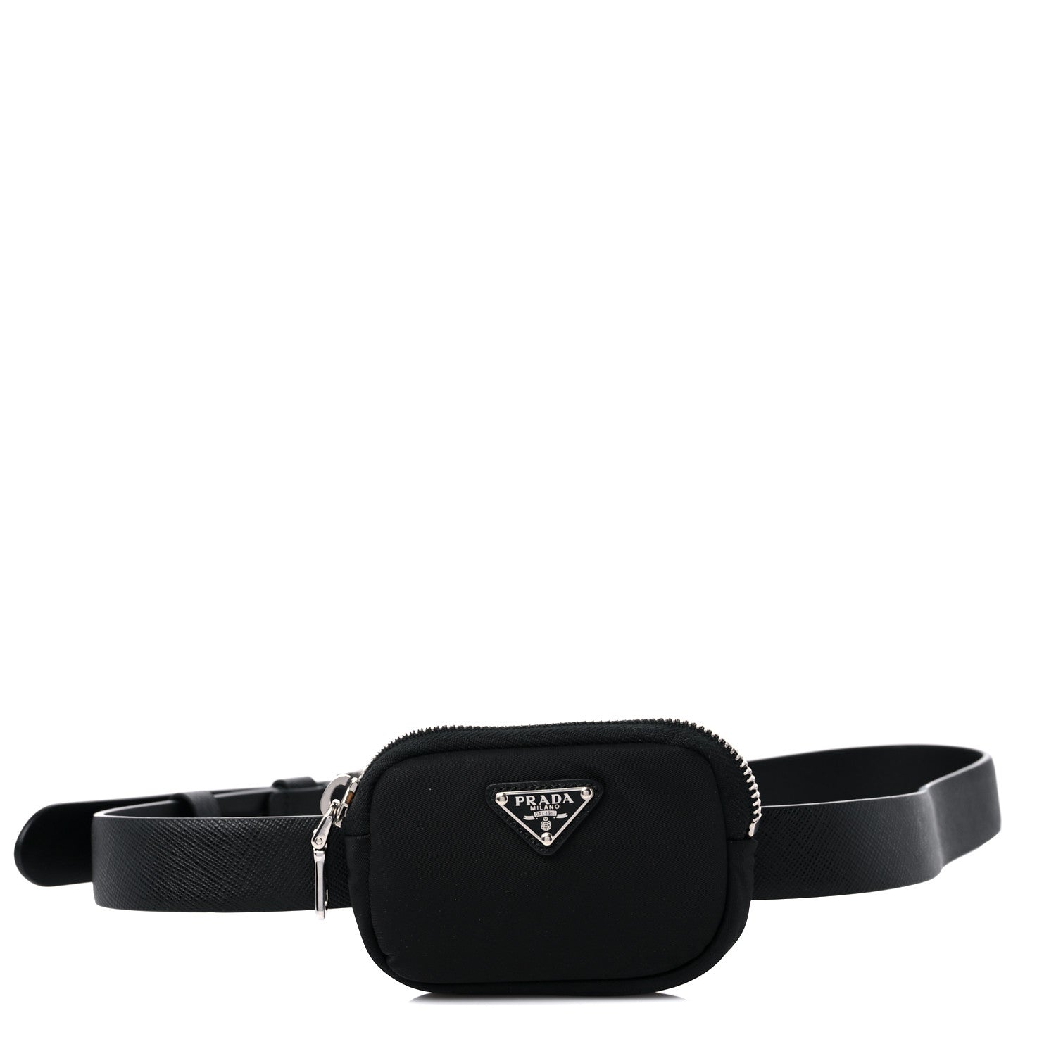 Prada Saffiano Belt With Nylon Pouch 80/32 Black 1 of 9