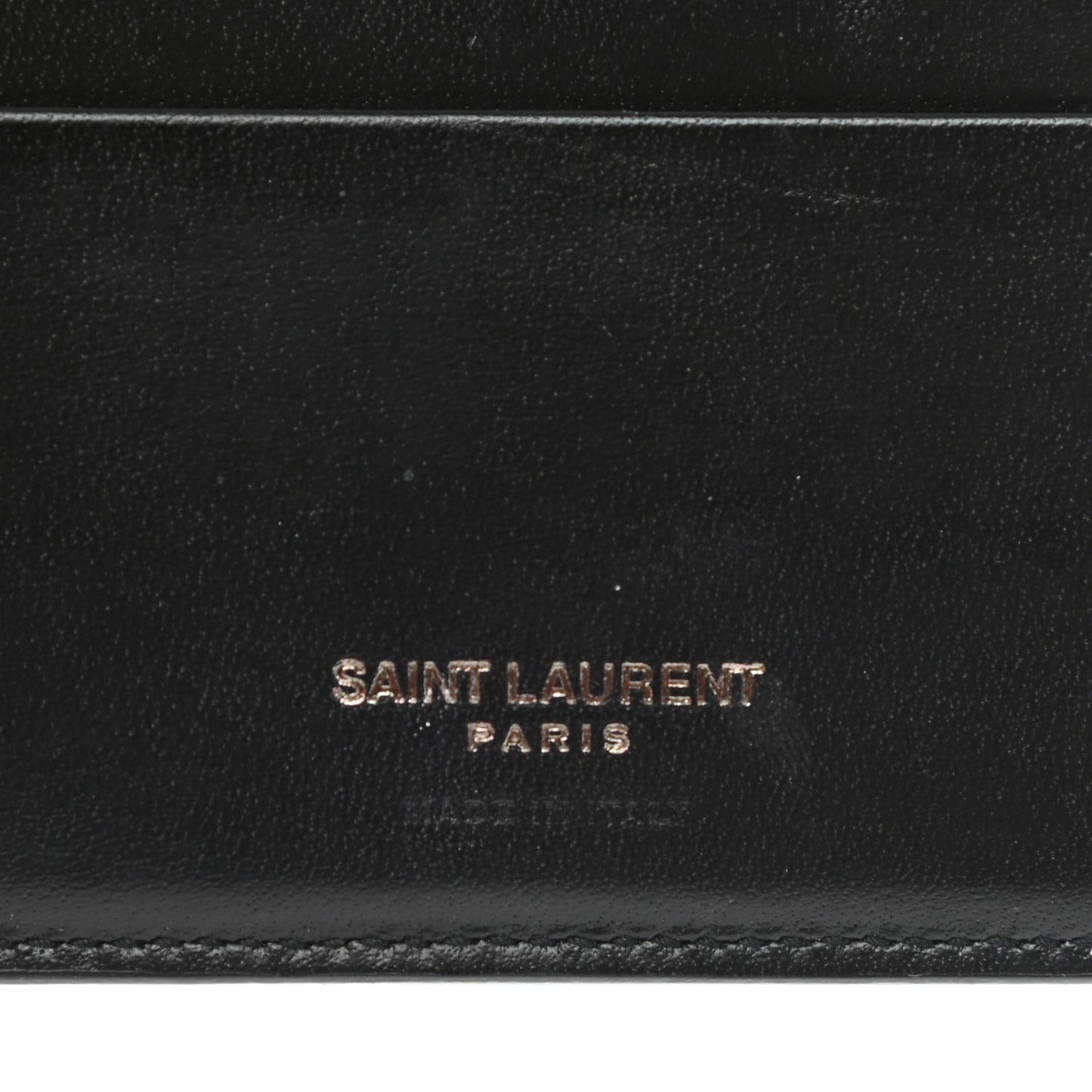 Matte Calfskin Tiny Cassandre Bill Clip Wallet Black