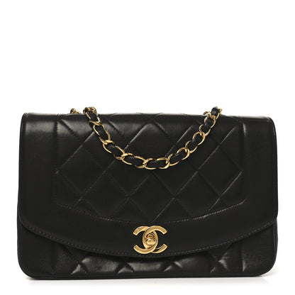 Chanel Lambskin Quilted Small Single Flap Black 1 of 9