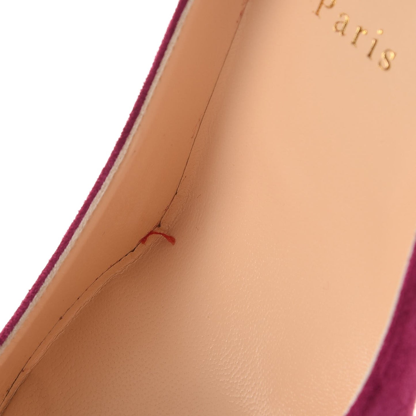 Veau Velours Spikyshell 100 Pumps 39.5 Figue Fuxia