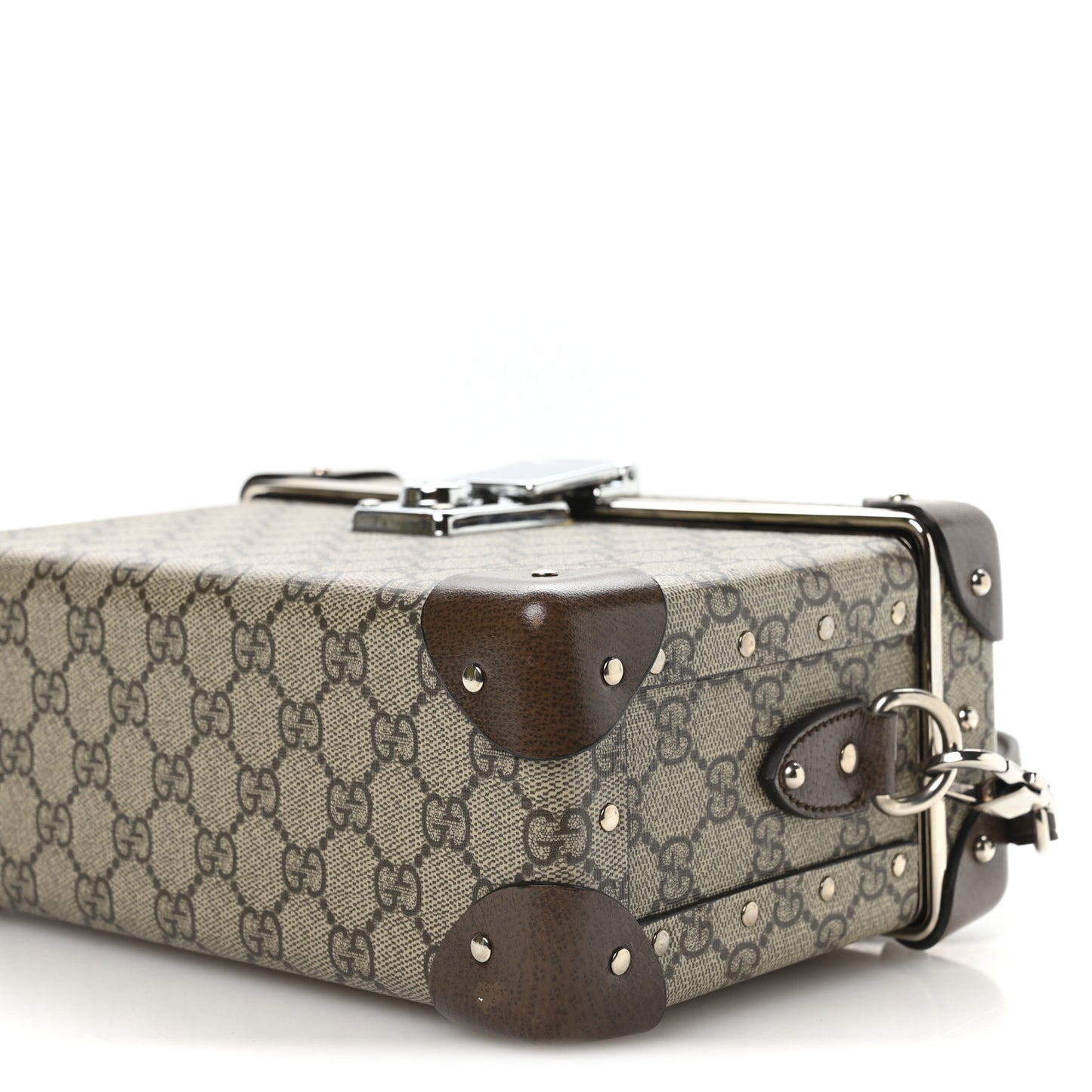 GG Supreme Monogram Globe-Trotter Beauty Case Brown