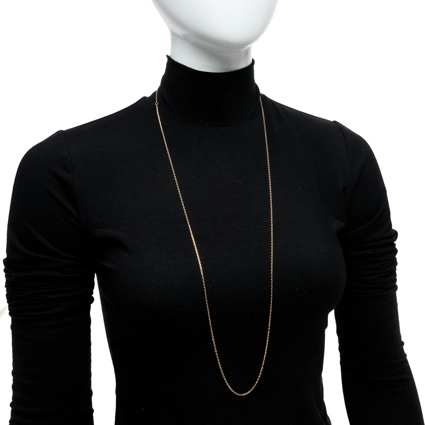 18K Yellow Gold Trace Chain Necklace