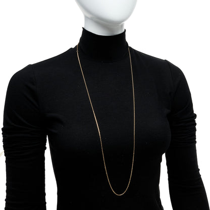 Van Cleef & Arpels 18K Yellow Gold Trace Chain Necklace 2 of 5