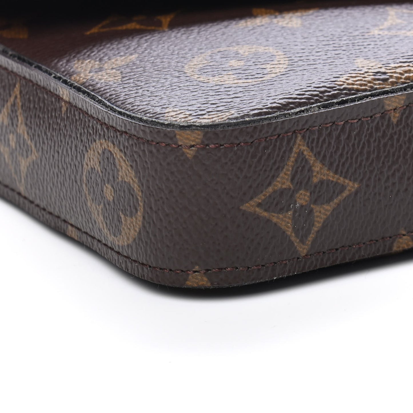 Monogram Pochette Felicie Chain Wallet Fuchsia
