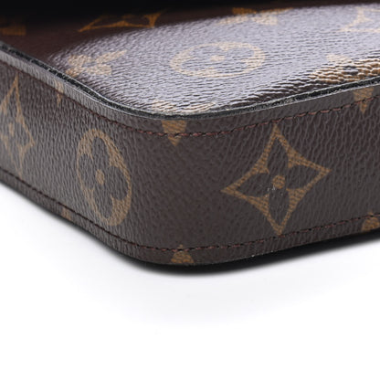 Louis Vuitton Monogram Pochette Felicie Chain Wallet Fuchsia 9 of 10