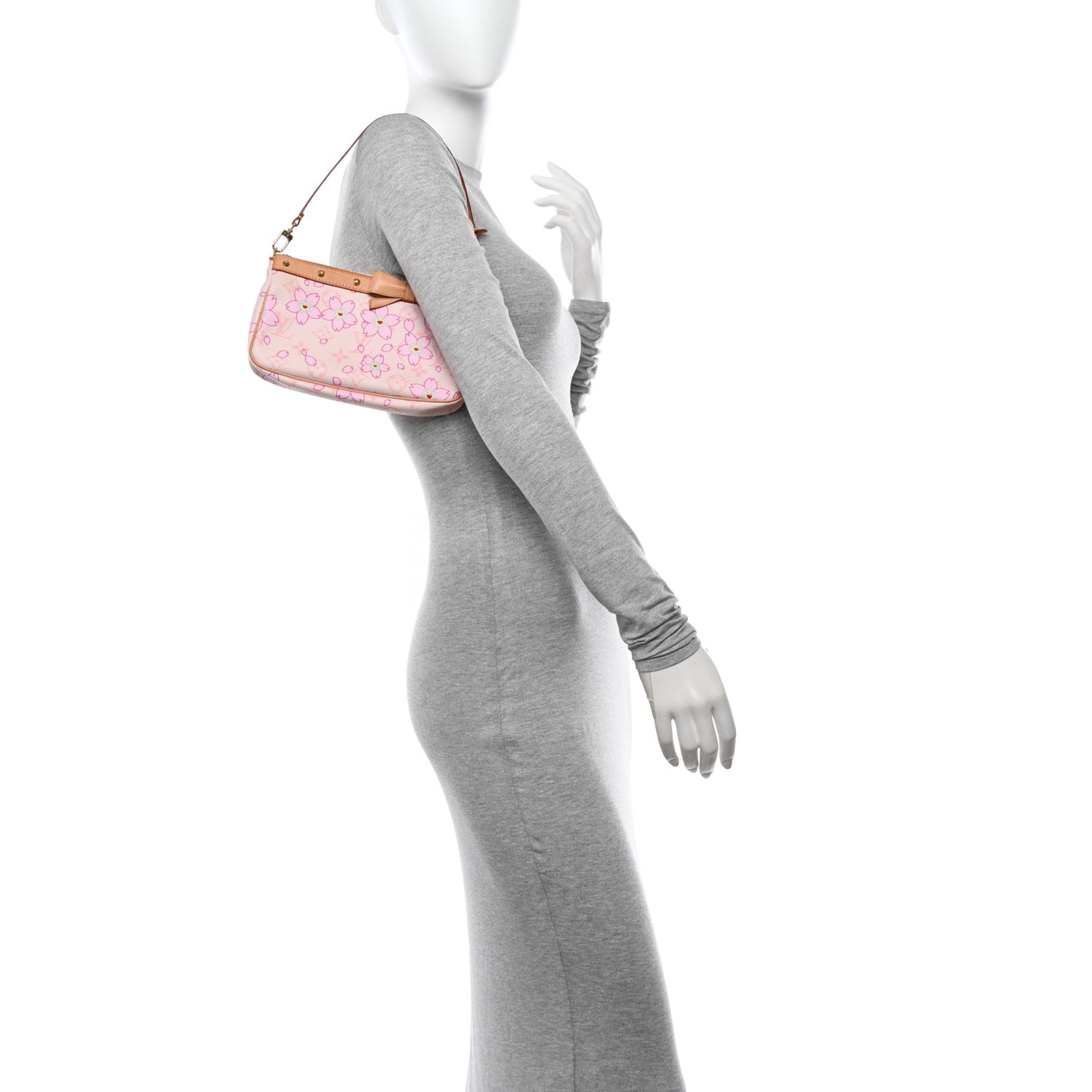 Monogram Cherry Blossom Pochette Accessories Pink
