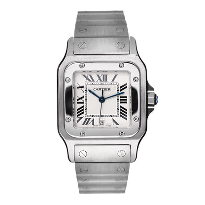 Cartier Stainless Steel 29mm Santos De Galbee Quartz Watch 1 of 5