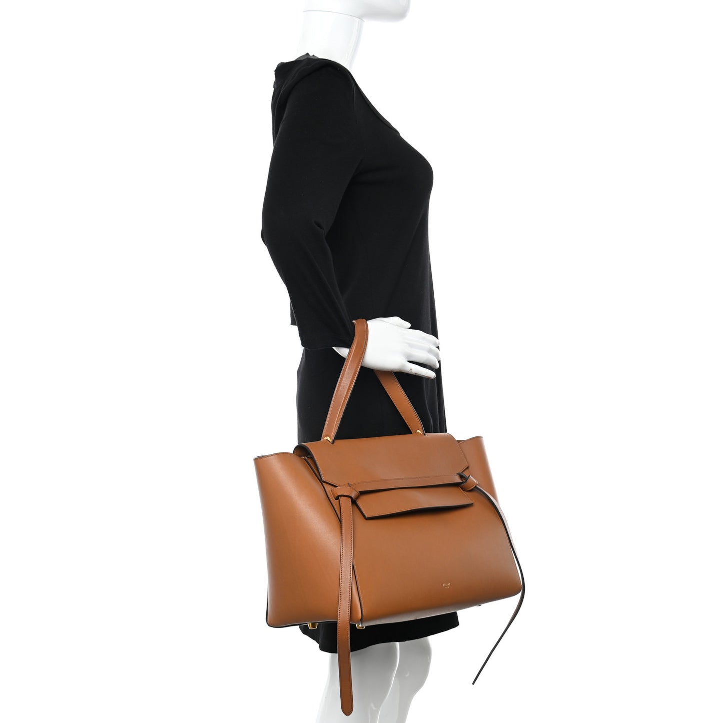 Natural Calfskin Large Belt Bag Tan