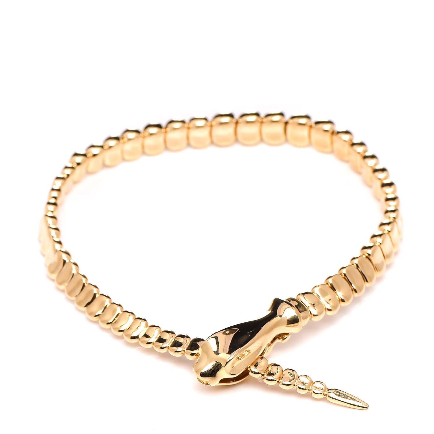 Tiffany 18K Yellow Gold Elsa Peretti Snake Bracelet 1 of 5