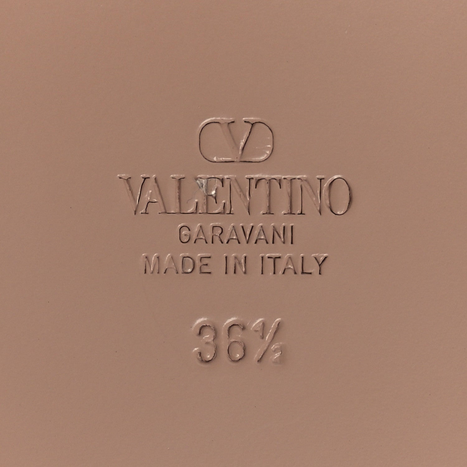 Valentino Garavani Calfskin Vlogo Cut Out Flat Slide Sandals 36.5 Rose 8 of 11