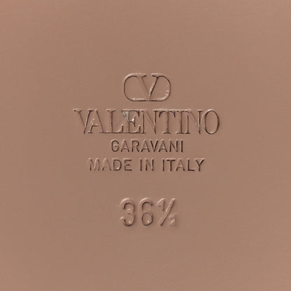 Valentino Garavani Calfskin Vlogo Cut Out Flat Slide Sandals 36.5 Rose 8 of 11