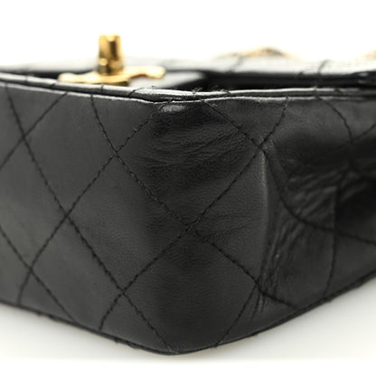 Chanel Lambskin Quilted Mini Square Flap Bag Black 10 of 15