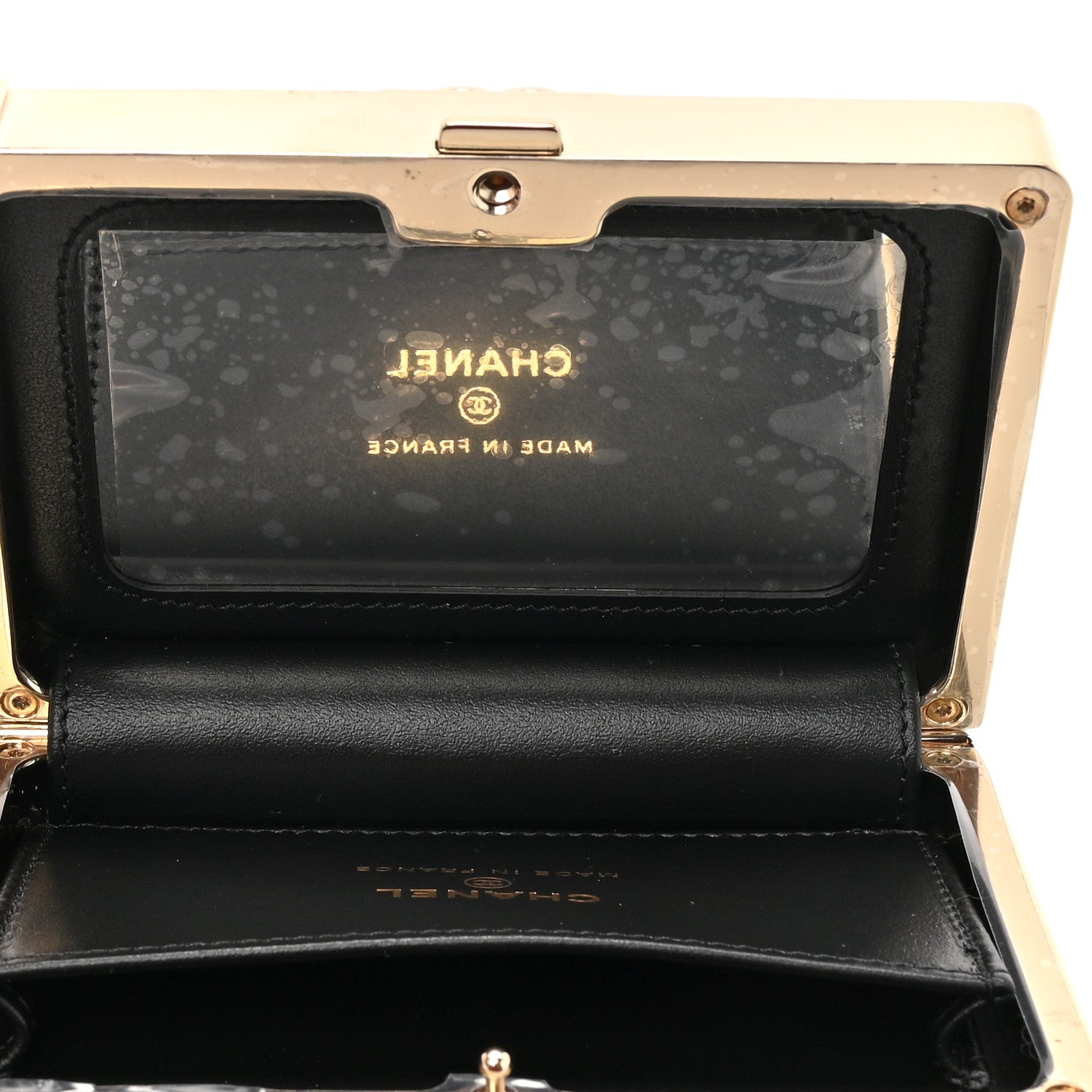 Chanel Patent Calfskin Boy Minaudiere Black 5 of 11