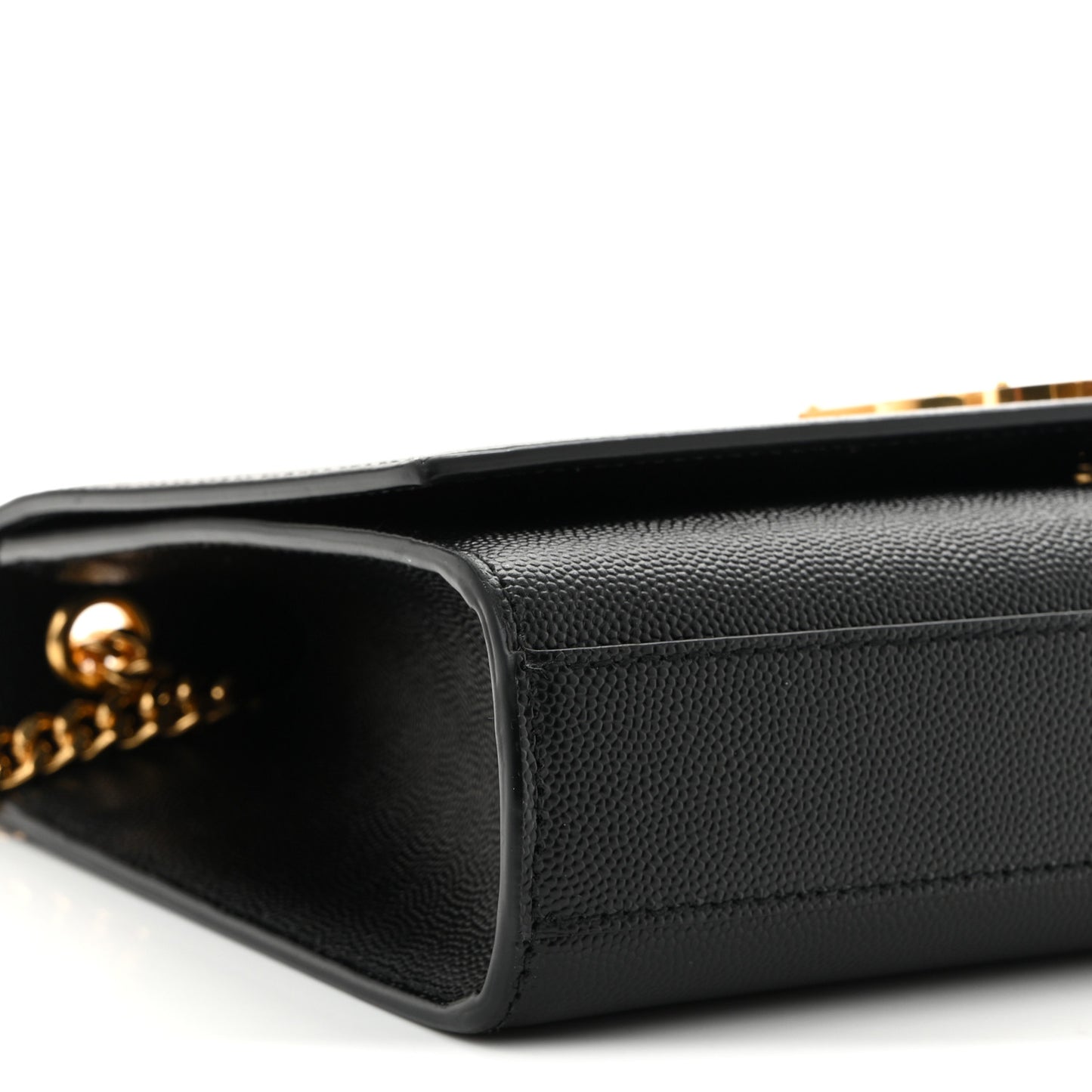 Grain De Poudre Medium Classic Monogram Kate Satchel Black